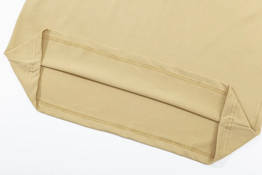 BURBERRY Logo Classic Retro Same Style T 260 Versatile : Khaki Size：XS~L